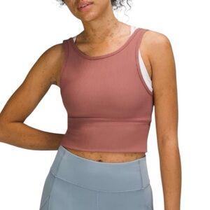 Lululemon Power Pivot Tank *Rib, Spiced Chai, Sz. 4